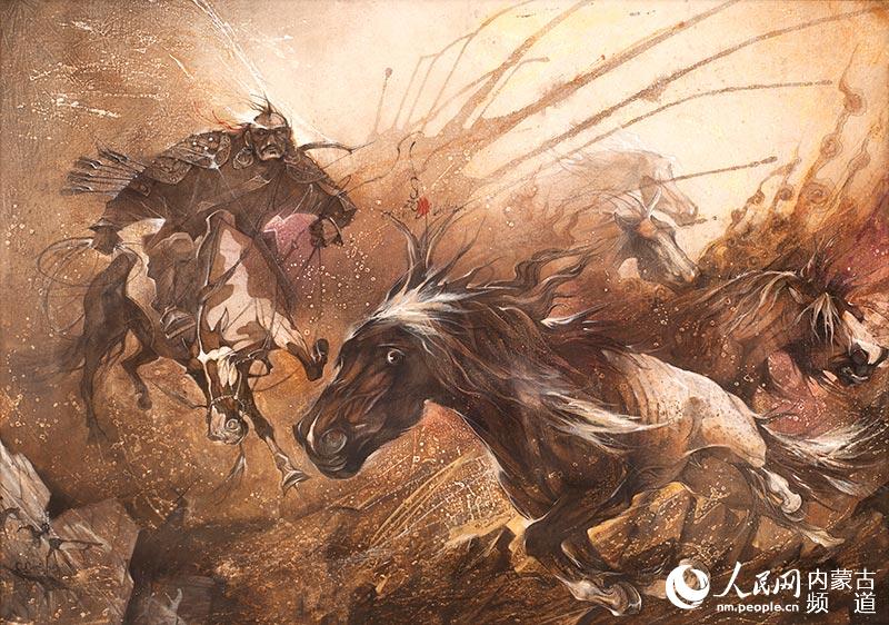 “蒙古马”中蒙甲午年艺术展在乌兰巴托开幕【3】--图说中国--人民网