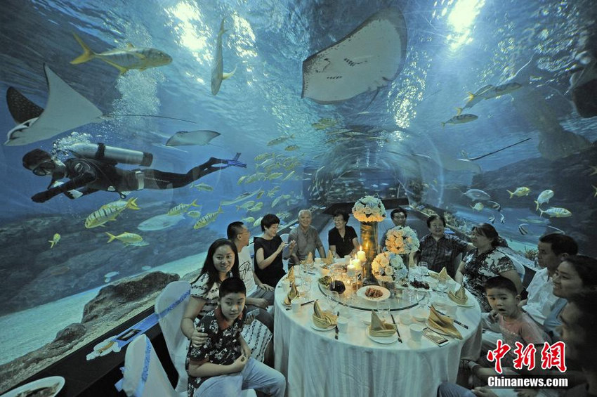 天津：游客海底隧道中感受“舌尖”上的美食【3】