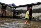 海南十多村被海水倒灌
