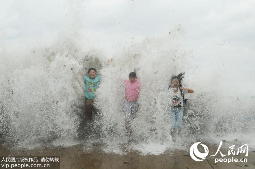 7��12�գ�̨�����ൺ�غ��������죬�οͺ���ð��Χ�۴��ˡ�