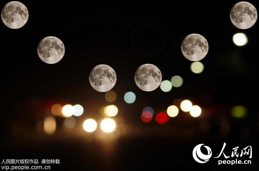 月是故乡明 中秋夜各地网友实拍超级月亮