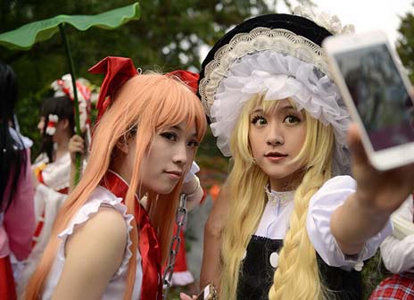 һ��COSPLAYŮ�����ճ�