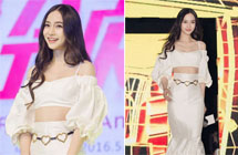 Angelababy���Ű�ɫ��βȹ����