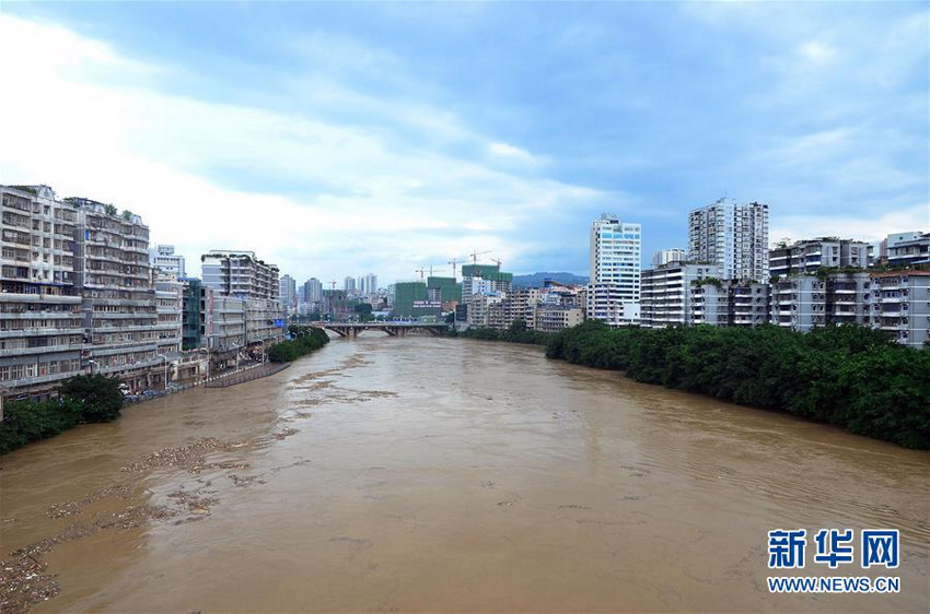 6��19�գ��������뽭���ӵ����߲��ֽ����ѱ���ˮ��û��