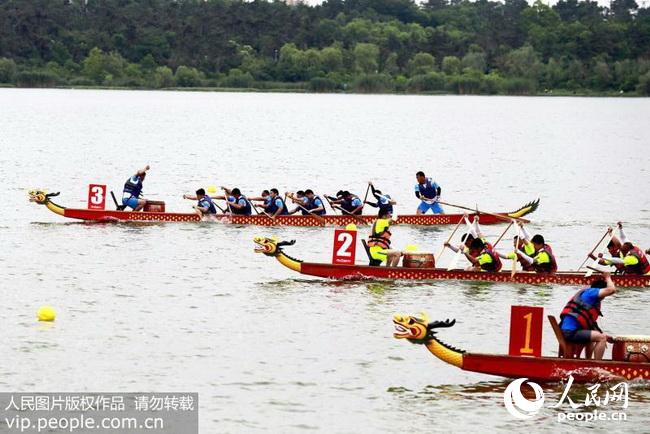 国际龙舟邀请赛在安徽蚌埠开赛(2018.6.12)海